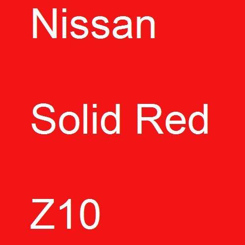 Nissan, Solid Red, Z10.